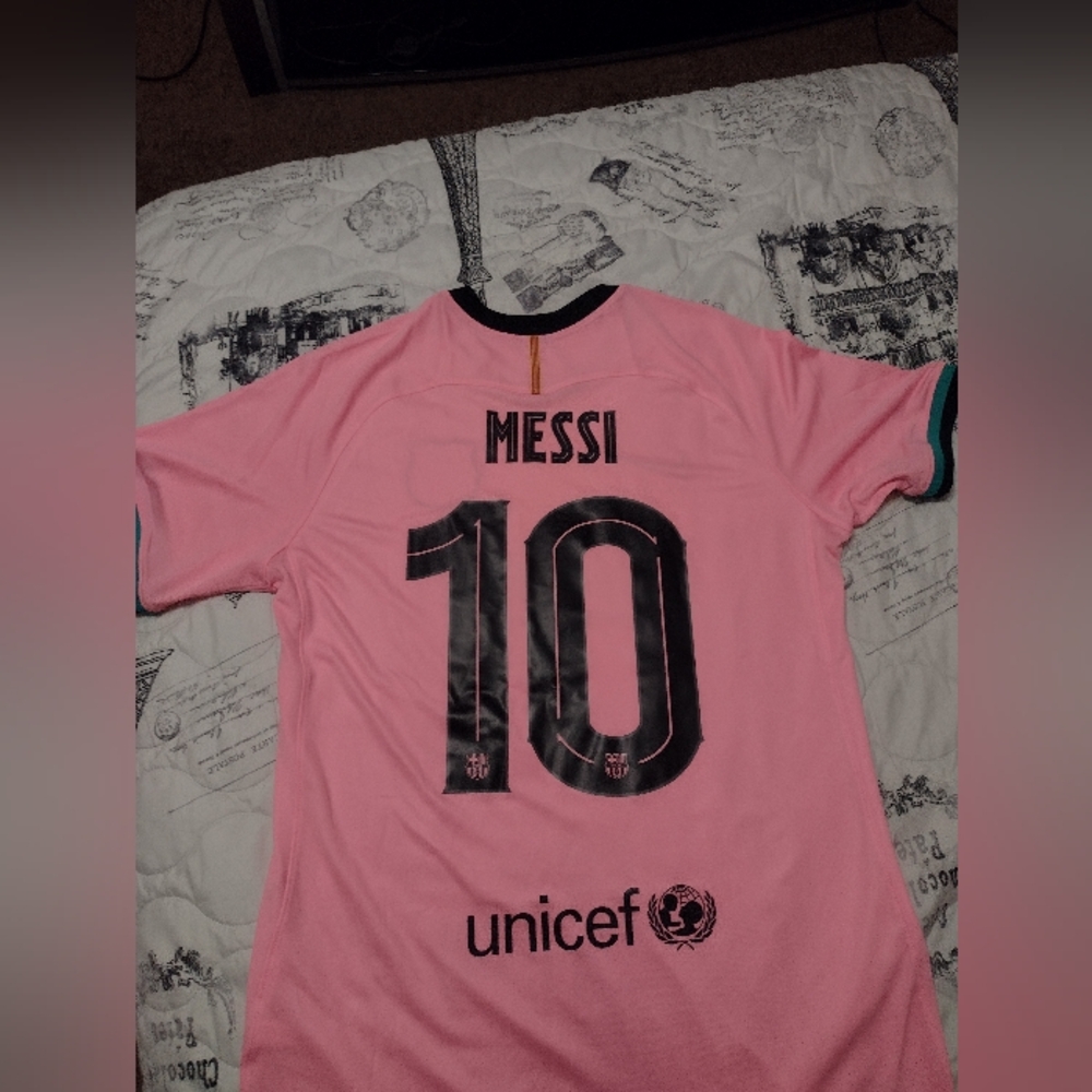 Lionel Messi 2020-2021 Barcelona third jersey